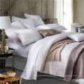 Hotel White CVC 80 Coton 20 Polyester Satin Ensemble de literie